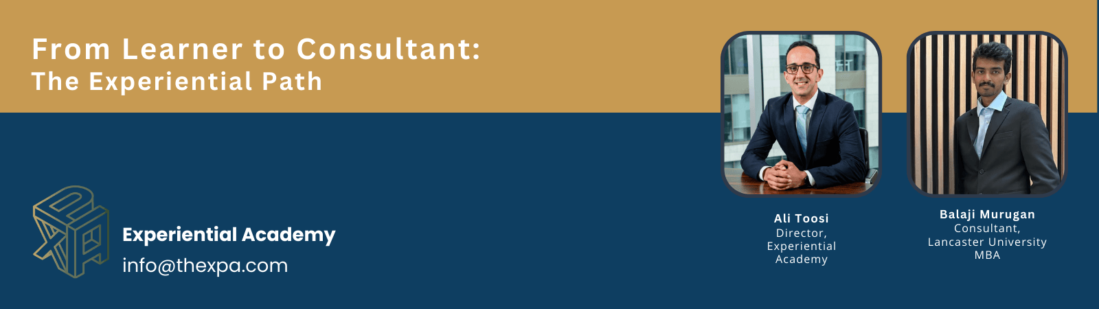 From Learner to Consultant: The Experiential Path From Learner to Consultant: The Experiential Path
